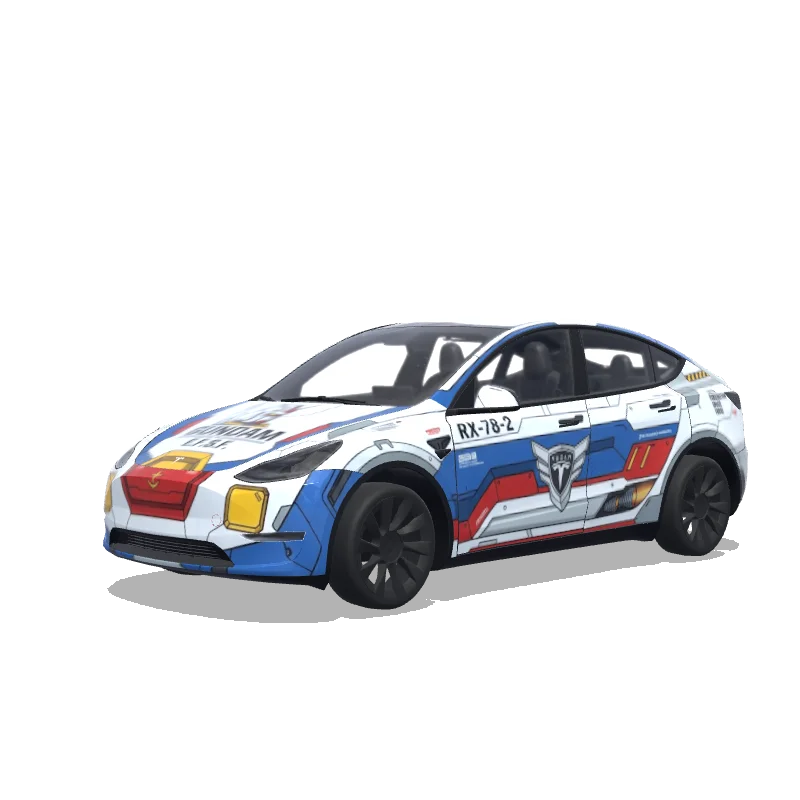 Tesla Model Y tilpasset wrap-design