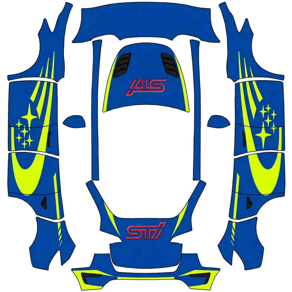 Model Y Wrap Design - flat wrap PNG for Model Y Paint Shop
