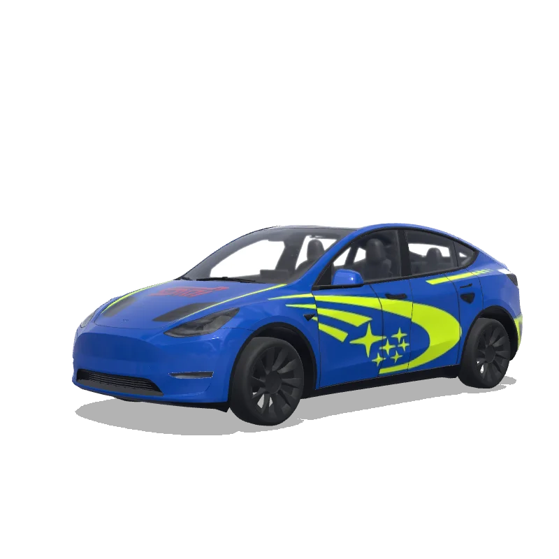 Tesla Model Y custom wrap design