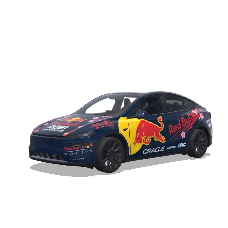 Racing Model Y (2025+ Premium) wrap, 3D Paint Shop preview