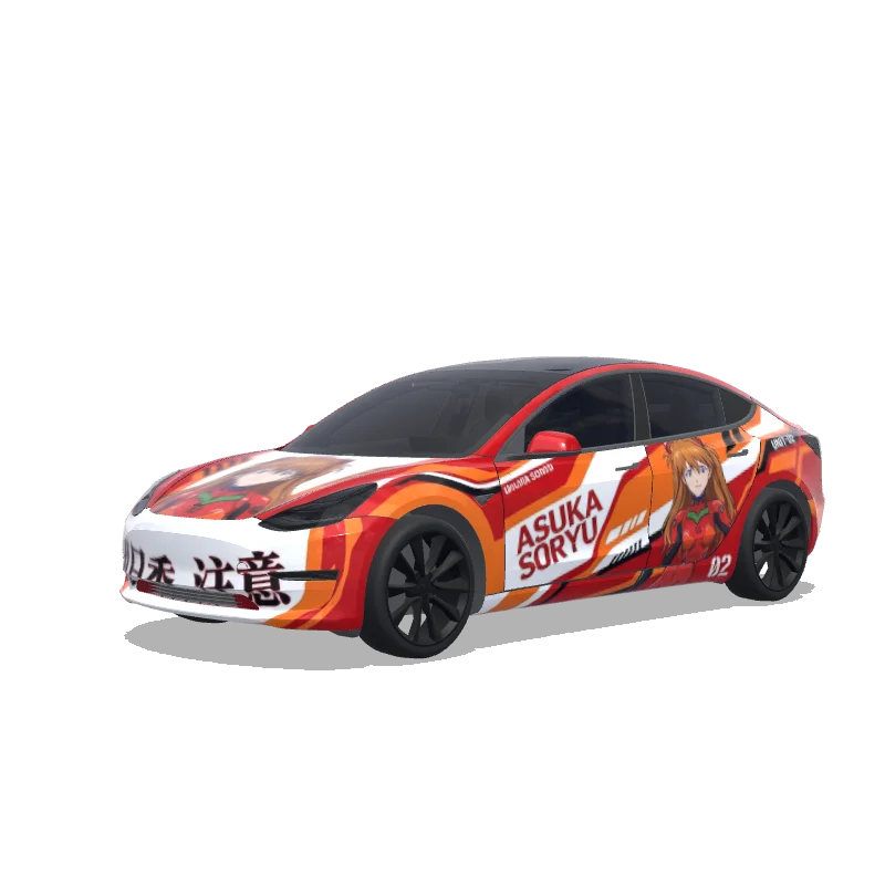 Tesla Model 3 custom wrap design