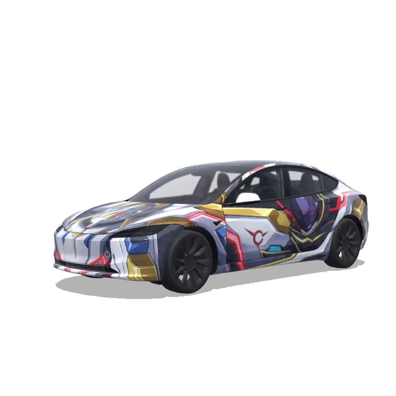 Tesla Model 3 (2024+ Standard/Premium) custom wrap design