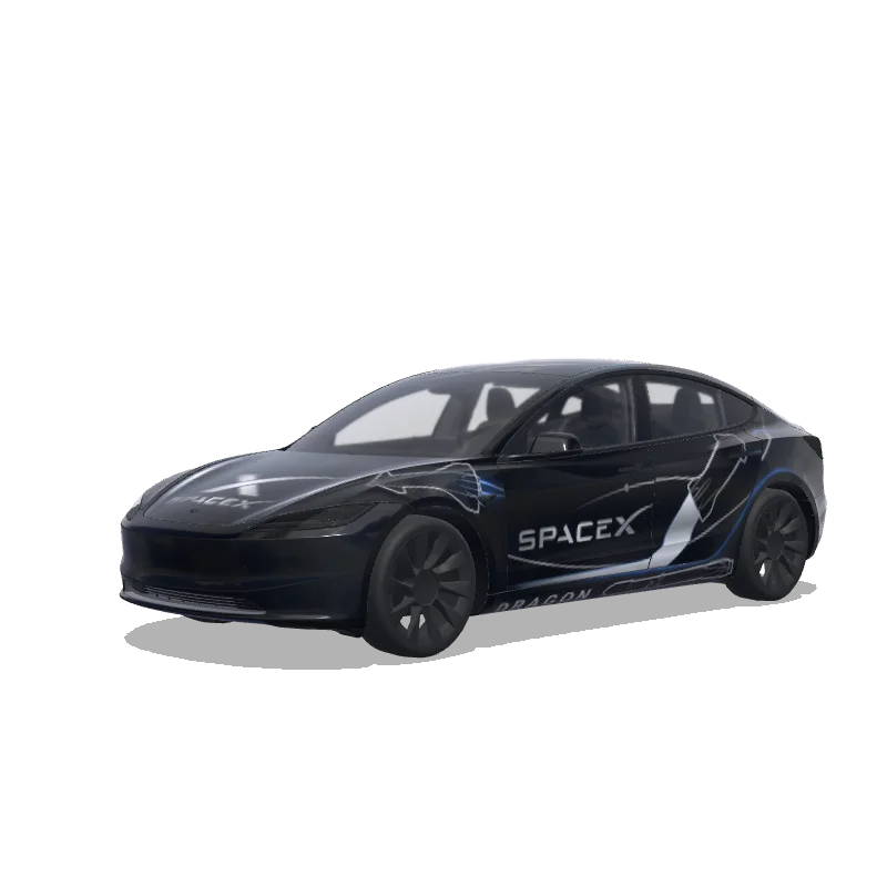 Tesla Model 3 (2024+ Standard/Premium) custom wrap design