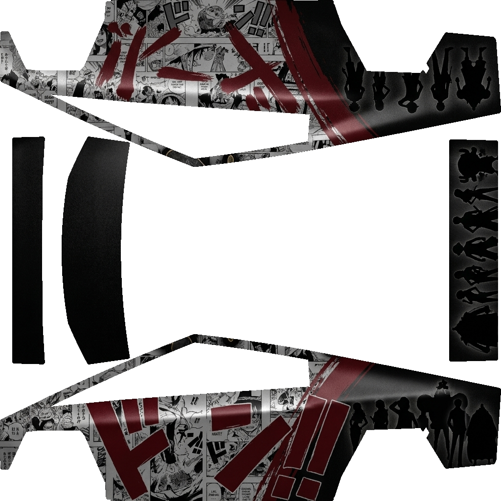 Cybertruck-folieringsdesign - flat wrap PNG for Cybertruck Paint Shop