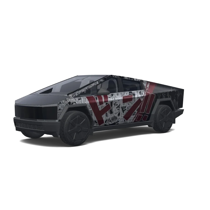 Tesla Cybertruck custom wrap design
