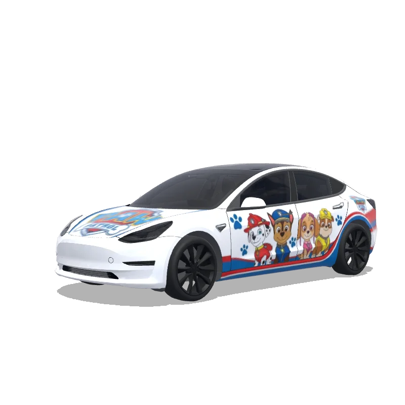 Tesla Model 3 custom wrap design