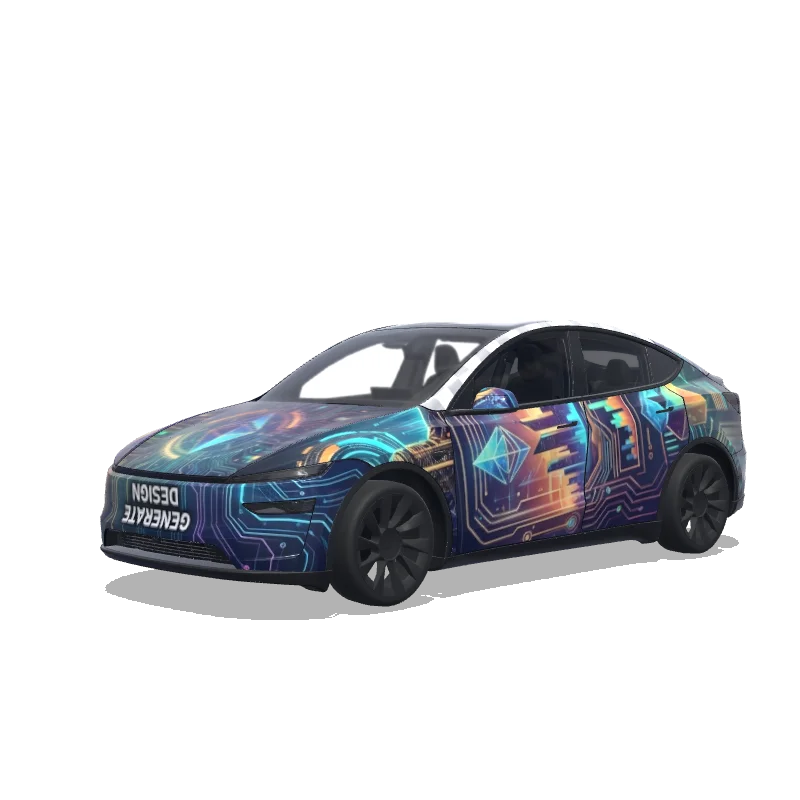Tesla Model Y (2025+ Premium) custom wrap design