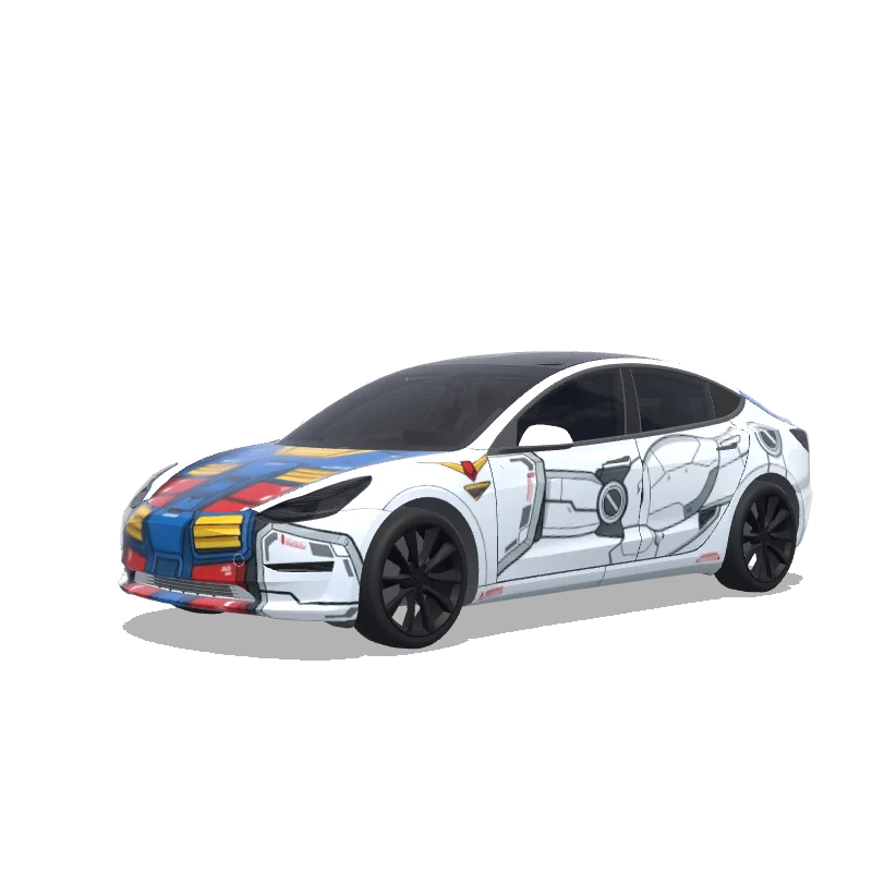 Tesla Model 3 custom wrap design
