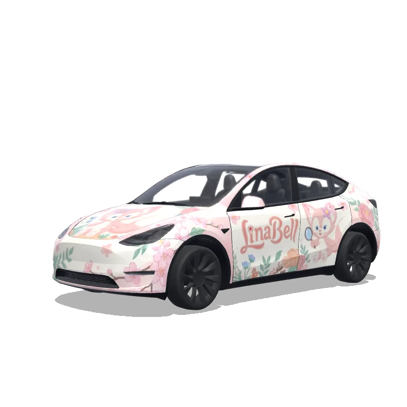 Tesla Model Y custom wrap design