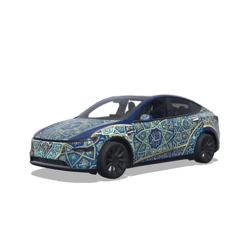 Tesla Model Y (2025+ Premium) custom wrap design
