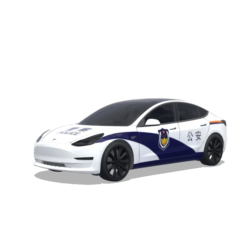 Chinese police car - Tesla Model 3 wrap