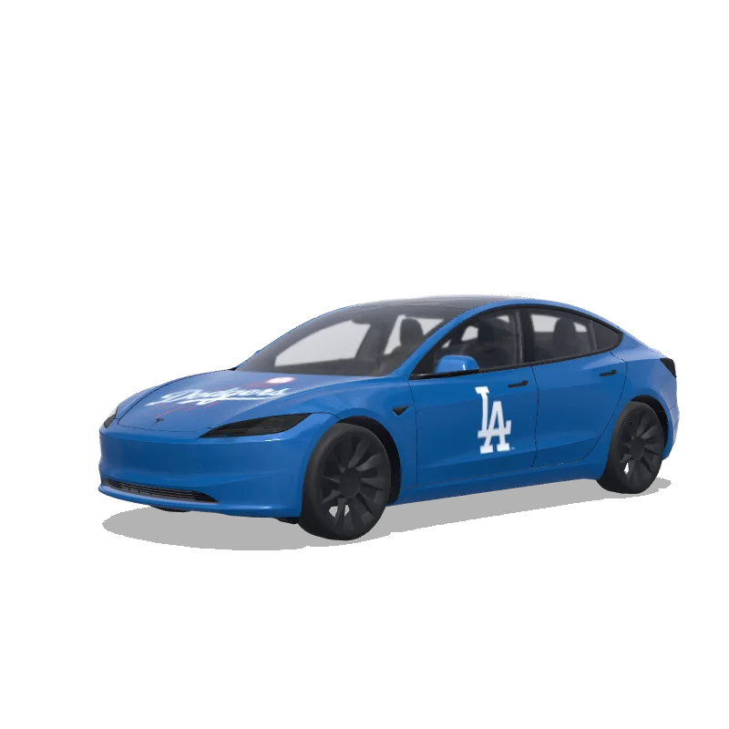 Los Angeles Dodgers - Tesla Model 3 (2024+ Standard/Premium) wrap