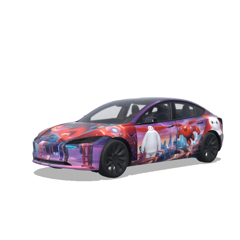 Tesla Model 3 (2024+ Standard/Premium) custom wrap design