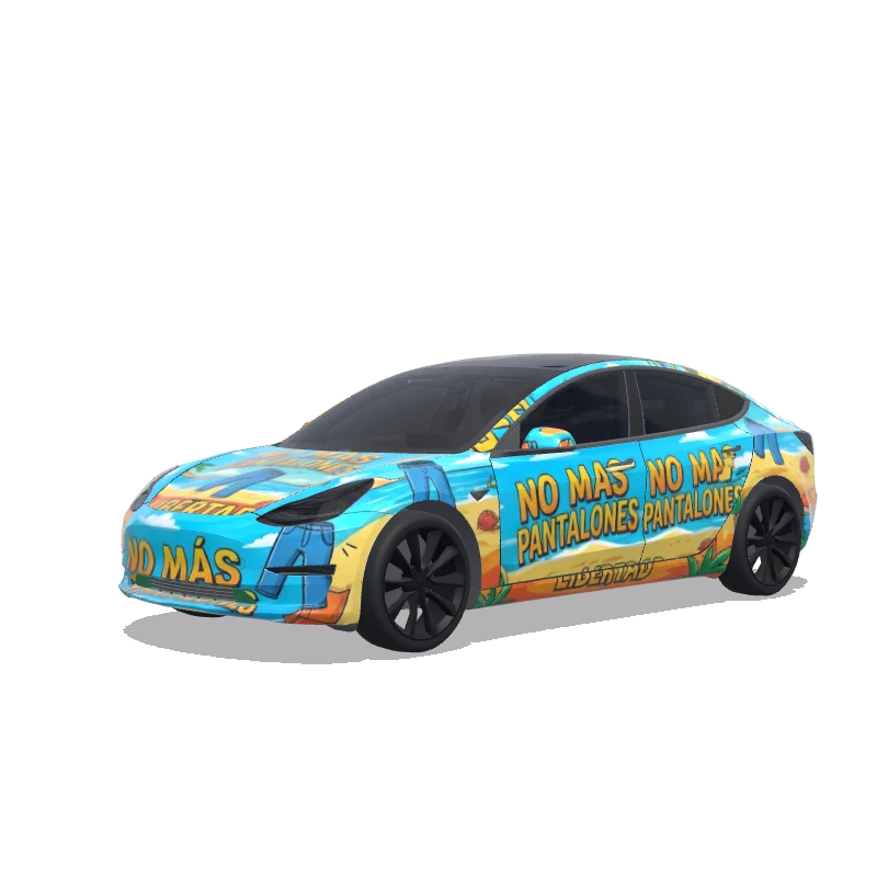 Tesla Model 3 custom wrap design