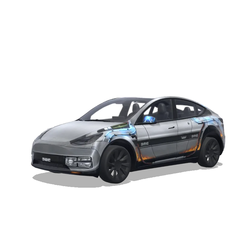 Tesla Model Y custom wrap design