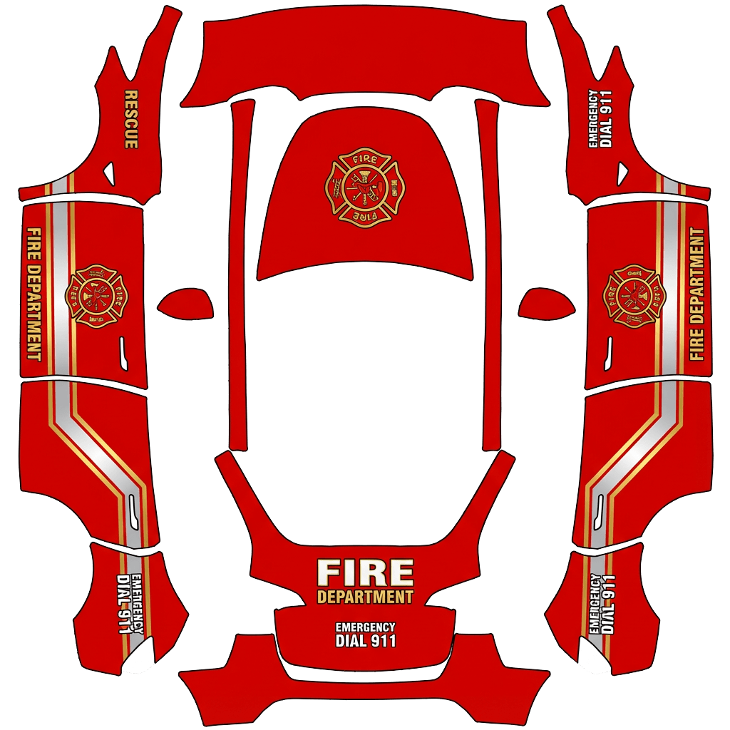 Model Y Wrap Design - flat wrap PNG for Model Y Paint Shop
