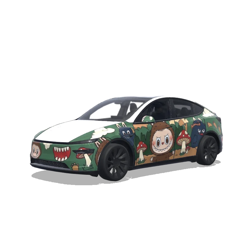Tesla Model Y (2025+ Premium) custom wrap design