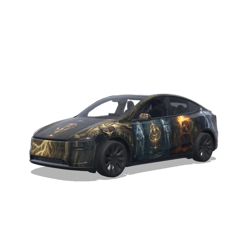 Tesla Model Y (2025+ Premium) custom wrap design