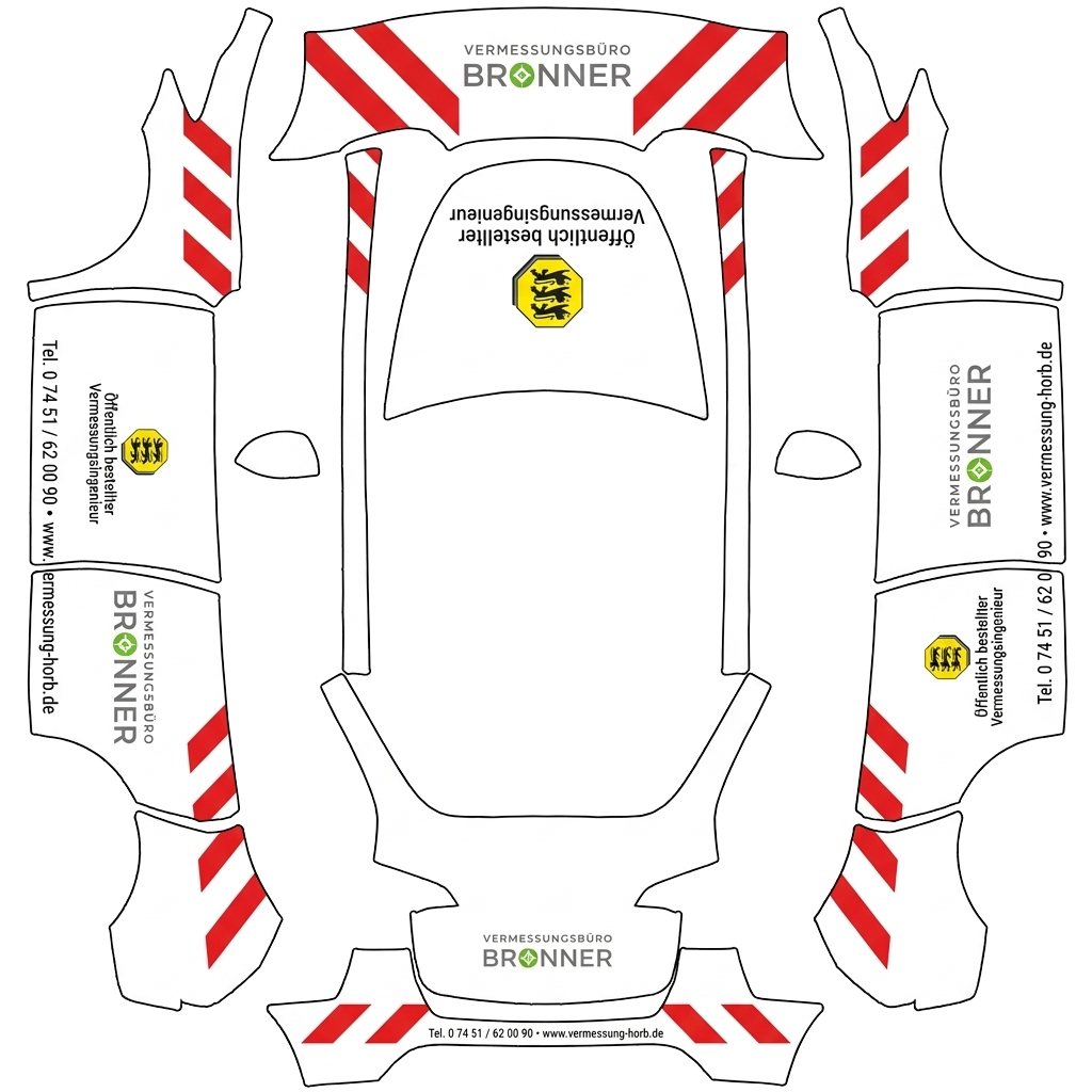 Model Y-folieringsdesign - flat wrap PNG for Model Y Paint Shop