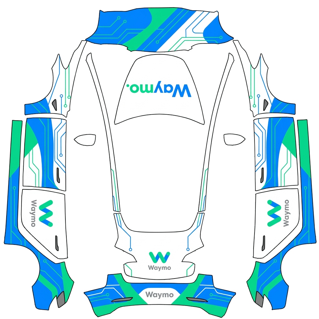 Model 3 Wrap Design - flat wrap PNG for Model 3 Paint Shop