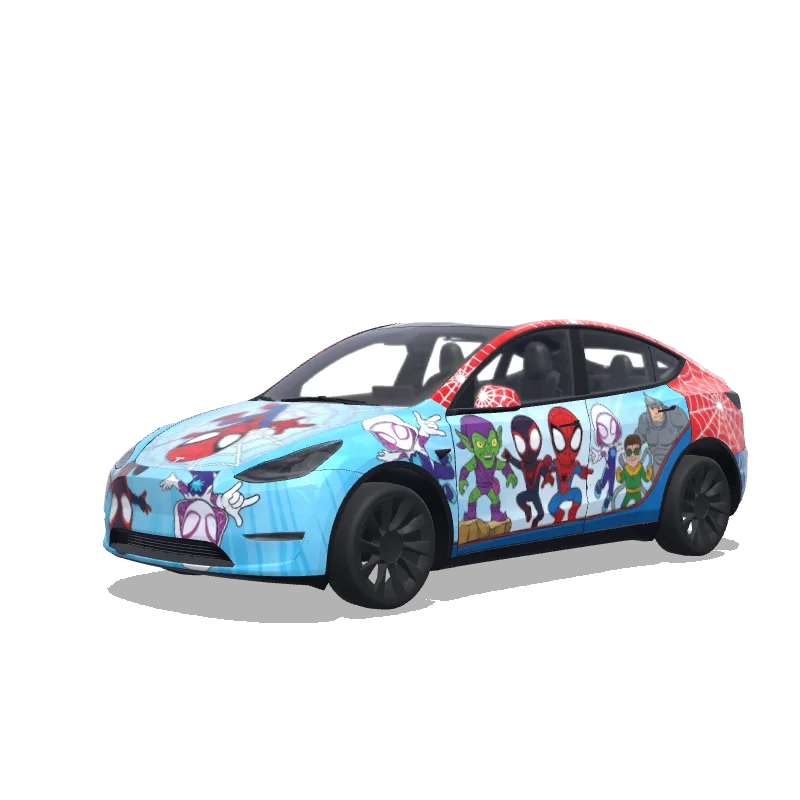 Tesla Model Y custom wrap design