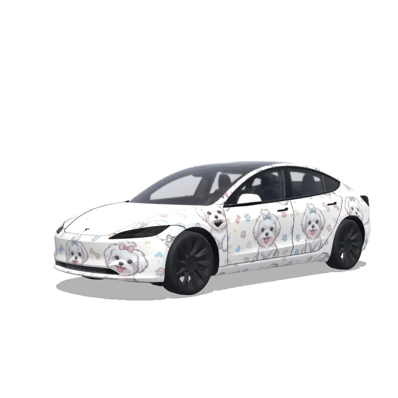 Tesla Model 3 (2024+ Standard/Premium) custom wrap design