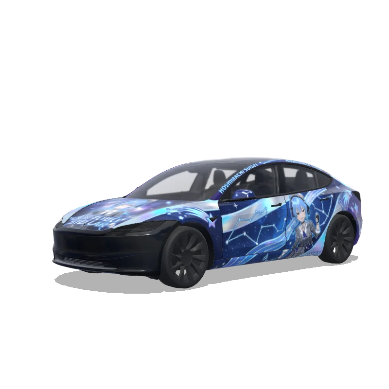 Tesla Model 3 (2024+ Standard/Premium) custom wrap design