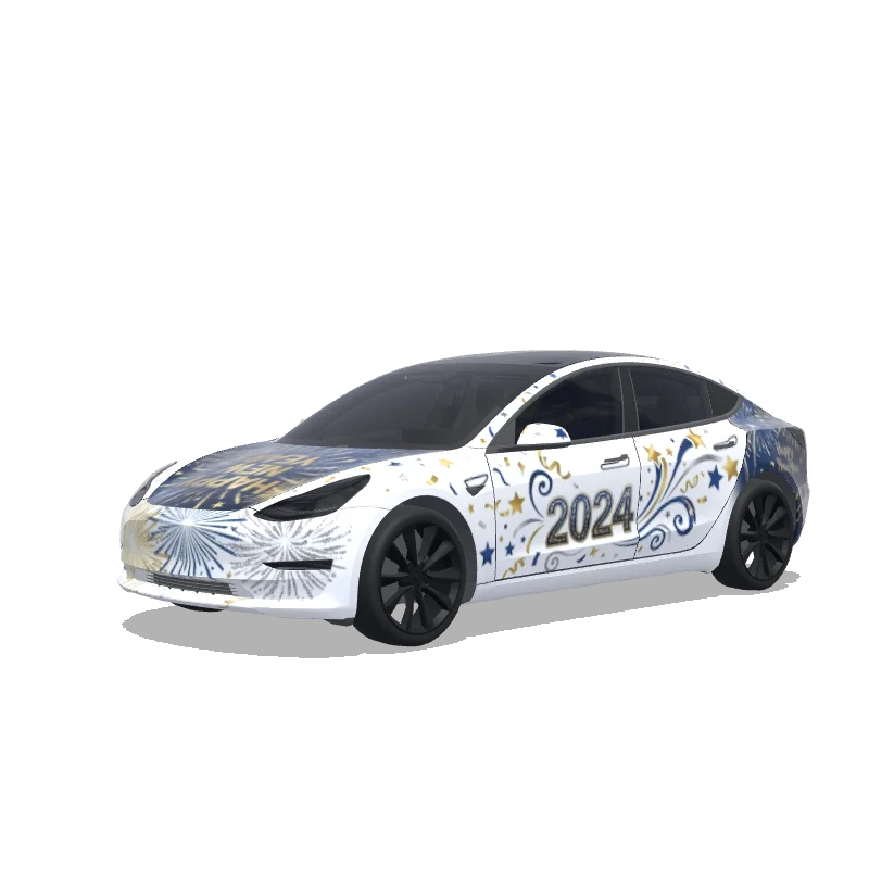Tesla Model 3 custom wrap design