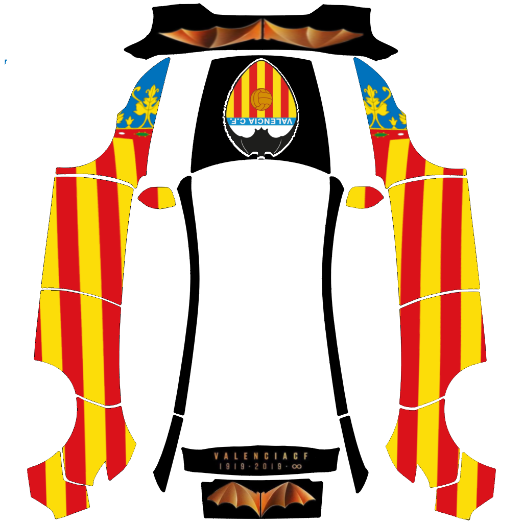 Valencia CF - flat wrap PNG for Model Y (2025+ Premium) Paint Shop