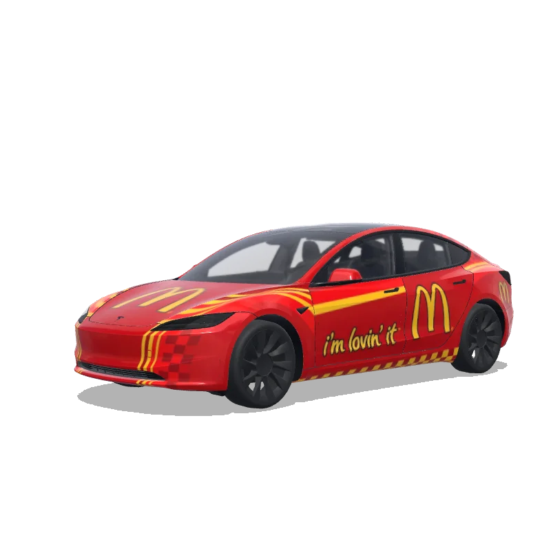 Tesla Model 3 (2024+ Standard/Premium) custom wrap design