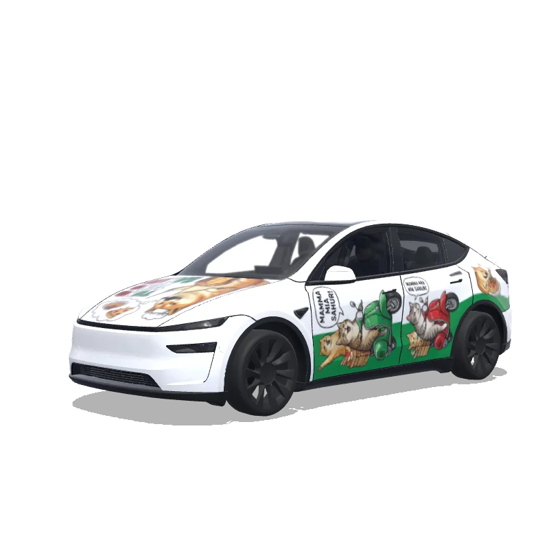 Tesla Model Y (2025+ Premium) custom wrap design