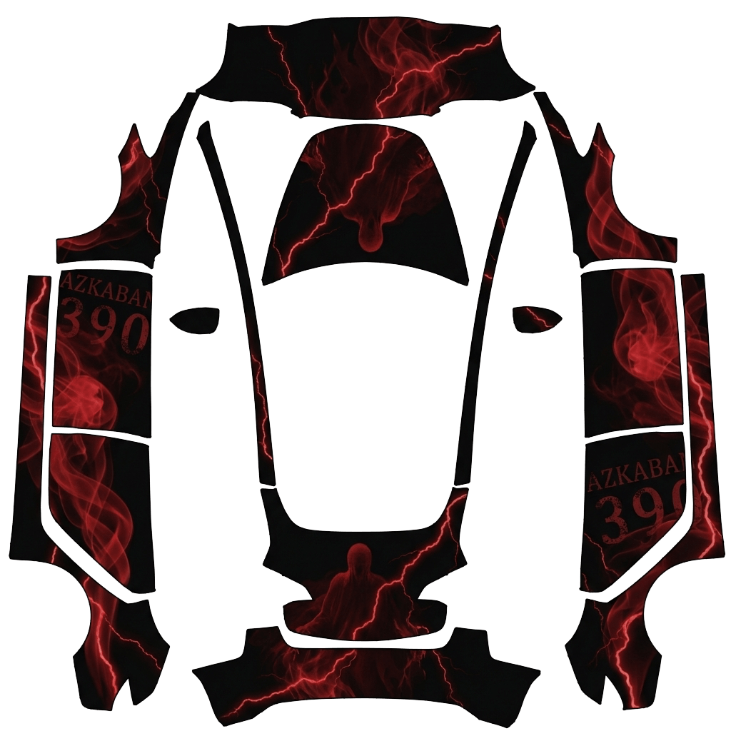 Model 3-folieringsdesign - flat wrap PNG for Model 3 Paint Shop
