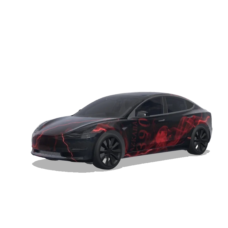 Tesla Model 3 custom wrap design