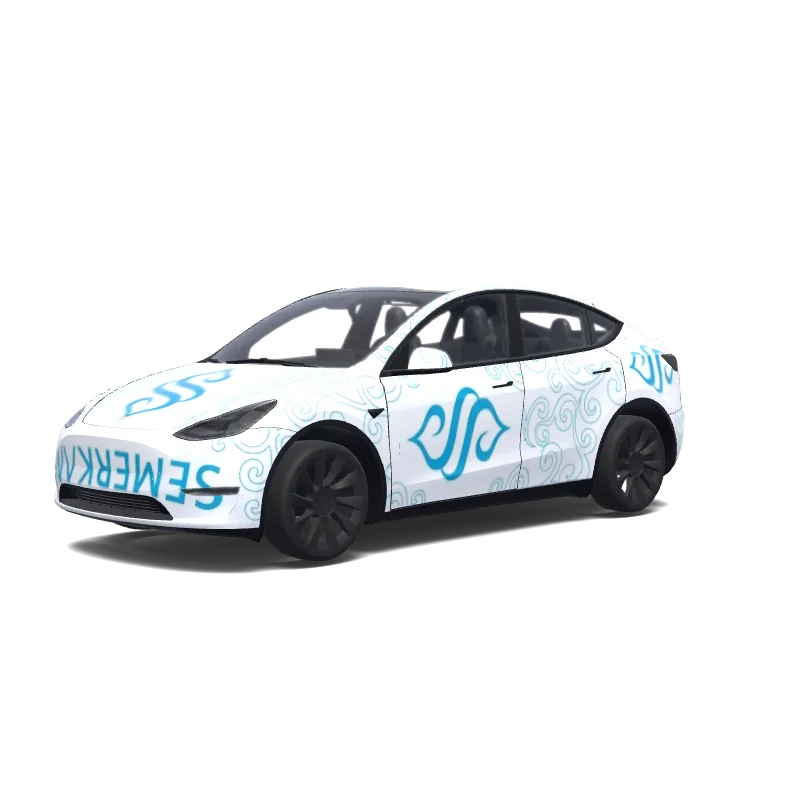 Tesla Model Y custom wrap design