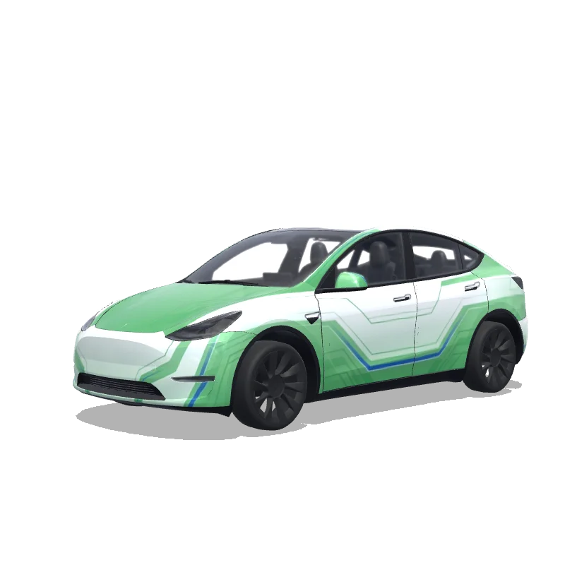 Tesla Model Y custom wrap design