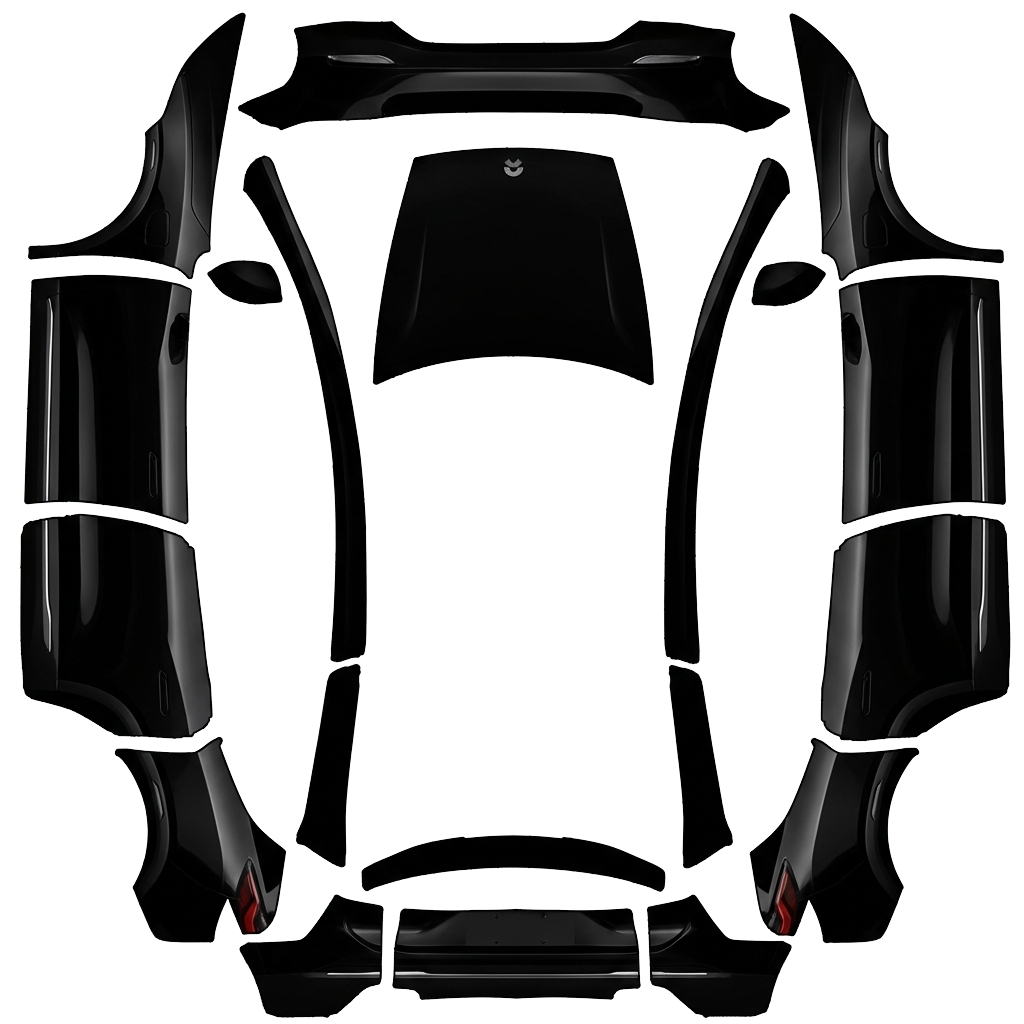 Model Y Wrap Design - flat wrap PNG for Model Y L Paint Shop