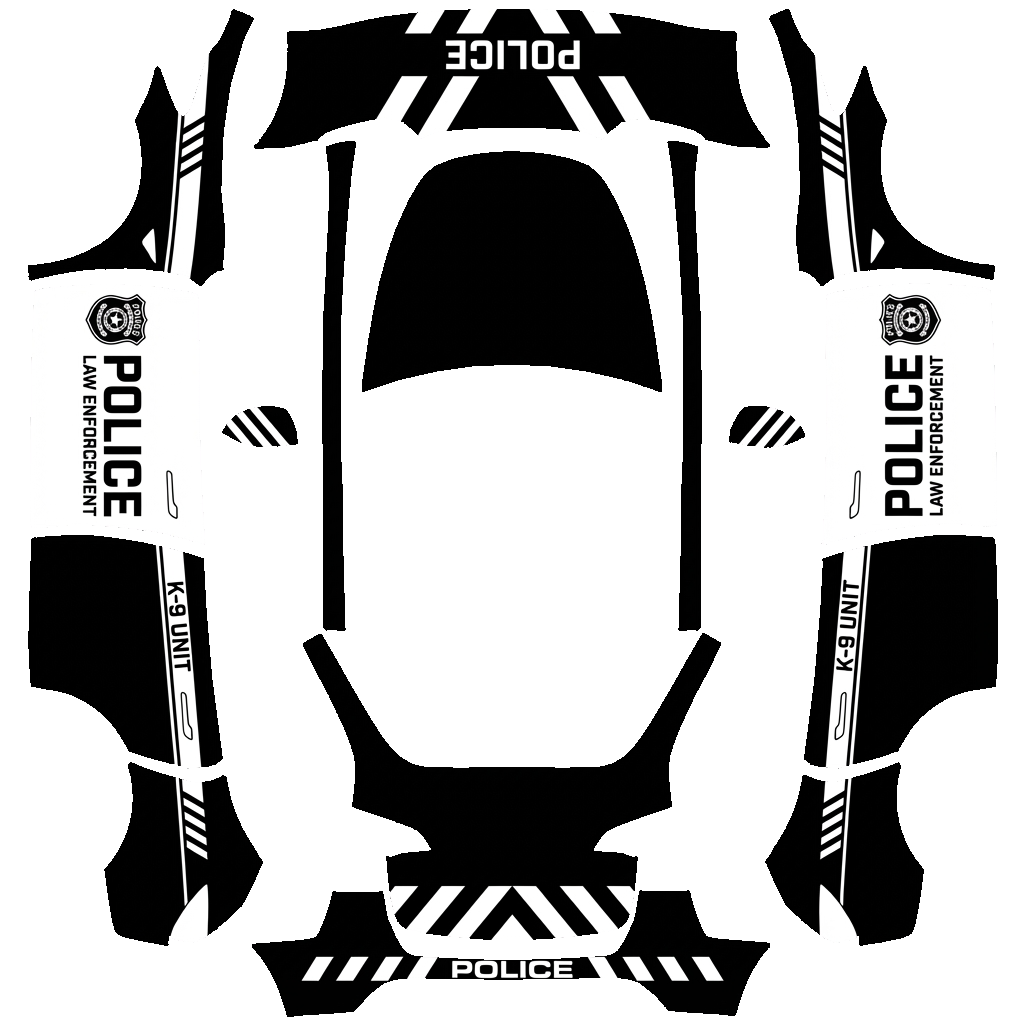 Diseño de vinilo para Model Y - flat wrap PNG for Model Y Paint Shop