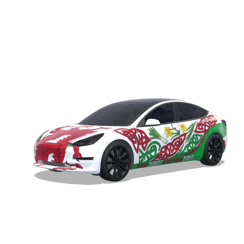 Tesla Model 3 custom wrap design