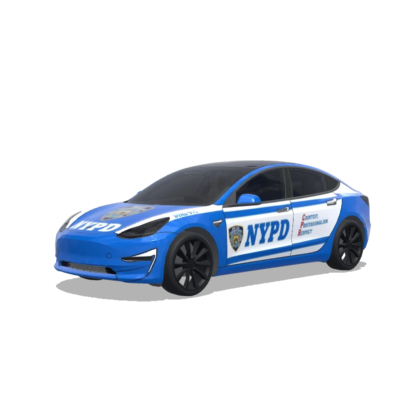 Police Model 3 wrap, 3D Paint Shop preview