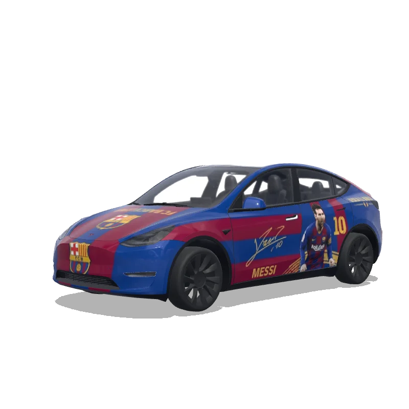 Tesla Model Y tilpasset wrap-design