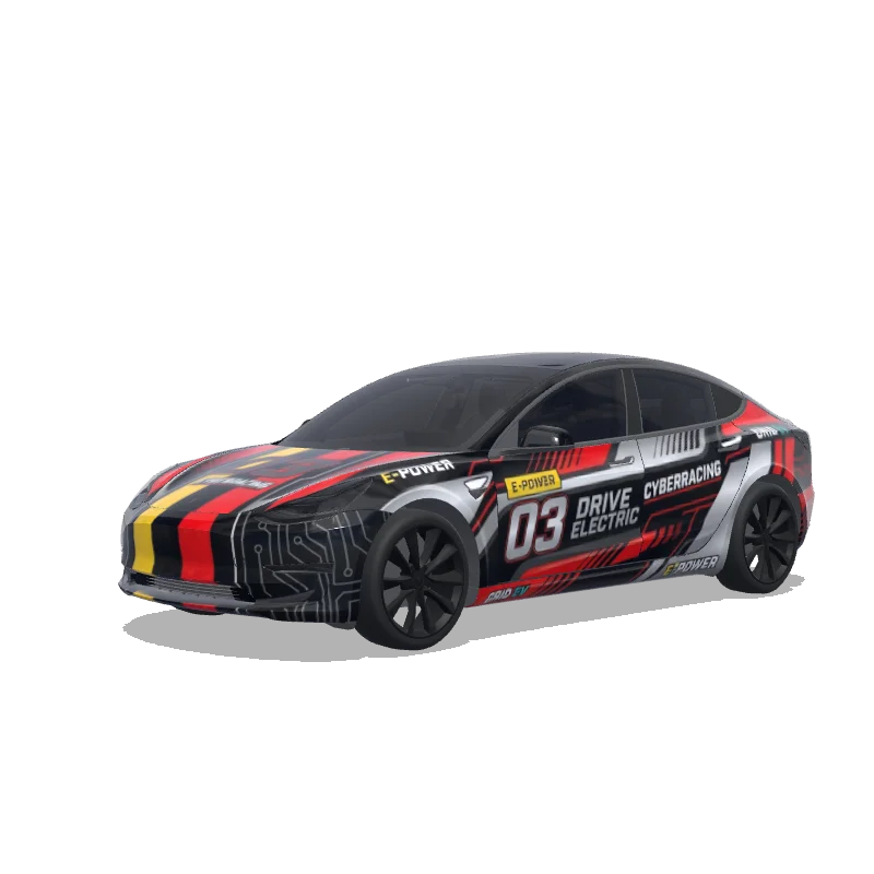 Tesla Model 3 custom wrap design