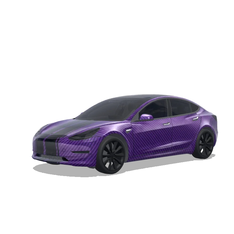 Racing Model 3 wrap, 3D Paint Shop preview
