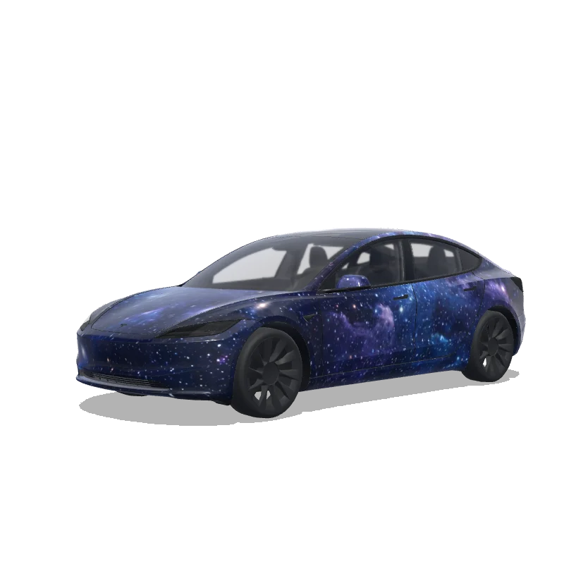 Tesla Model 3 (2024+ Standard/Premium) custom wrap design