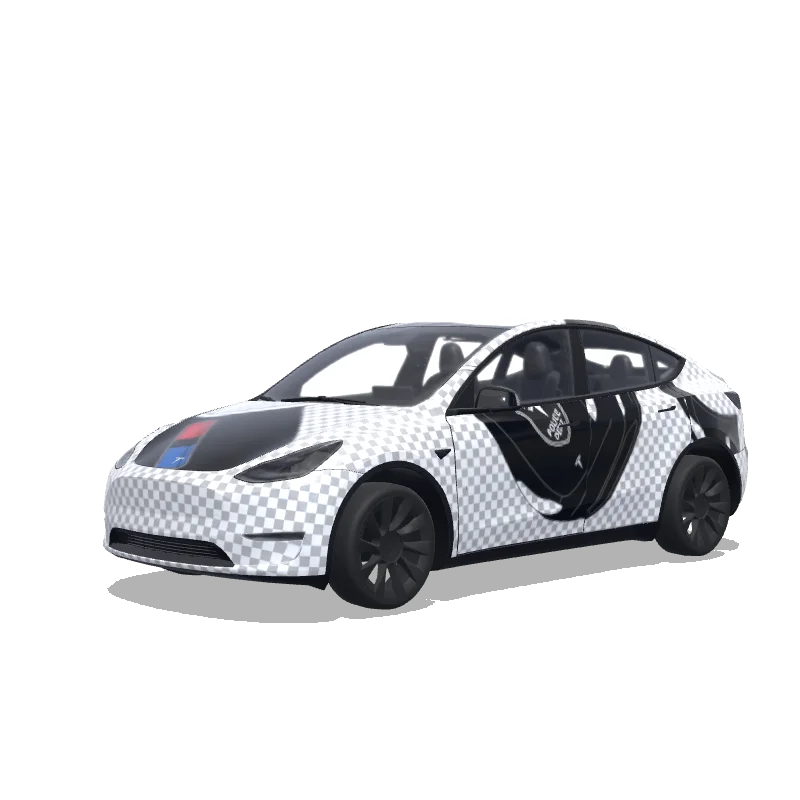 Tesla Model Y custom wrap design