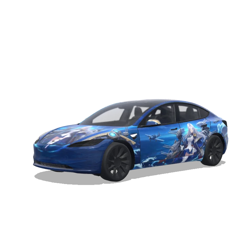 Tesla Model 3 (2024+ Standard/Premium) custom wrap design