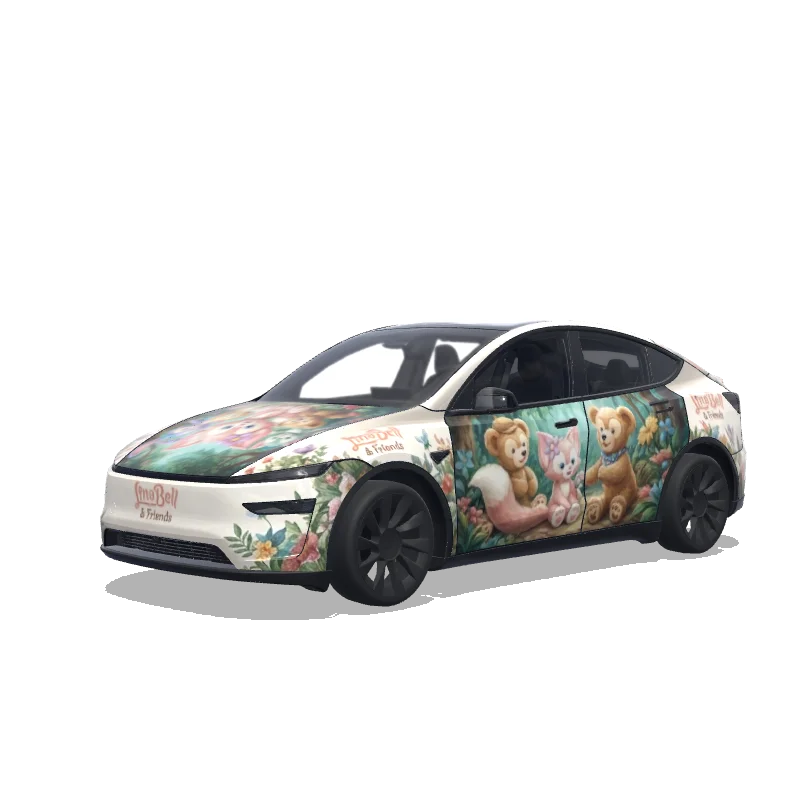 Tesla Model Y (2025+ Premium) custom wrap design