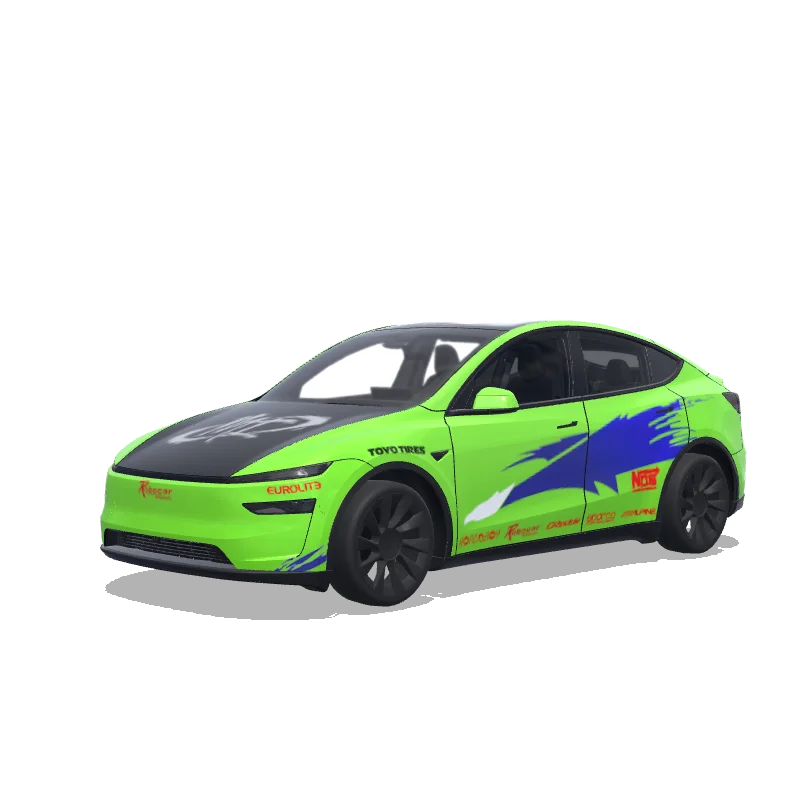 Replica of the Mitsubishi Eclipse from Fast and Furious, Brian’s ride - Tesla Model Y (2025+ Premium) wrap
