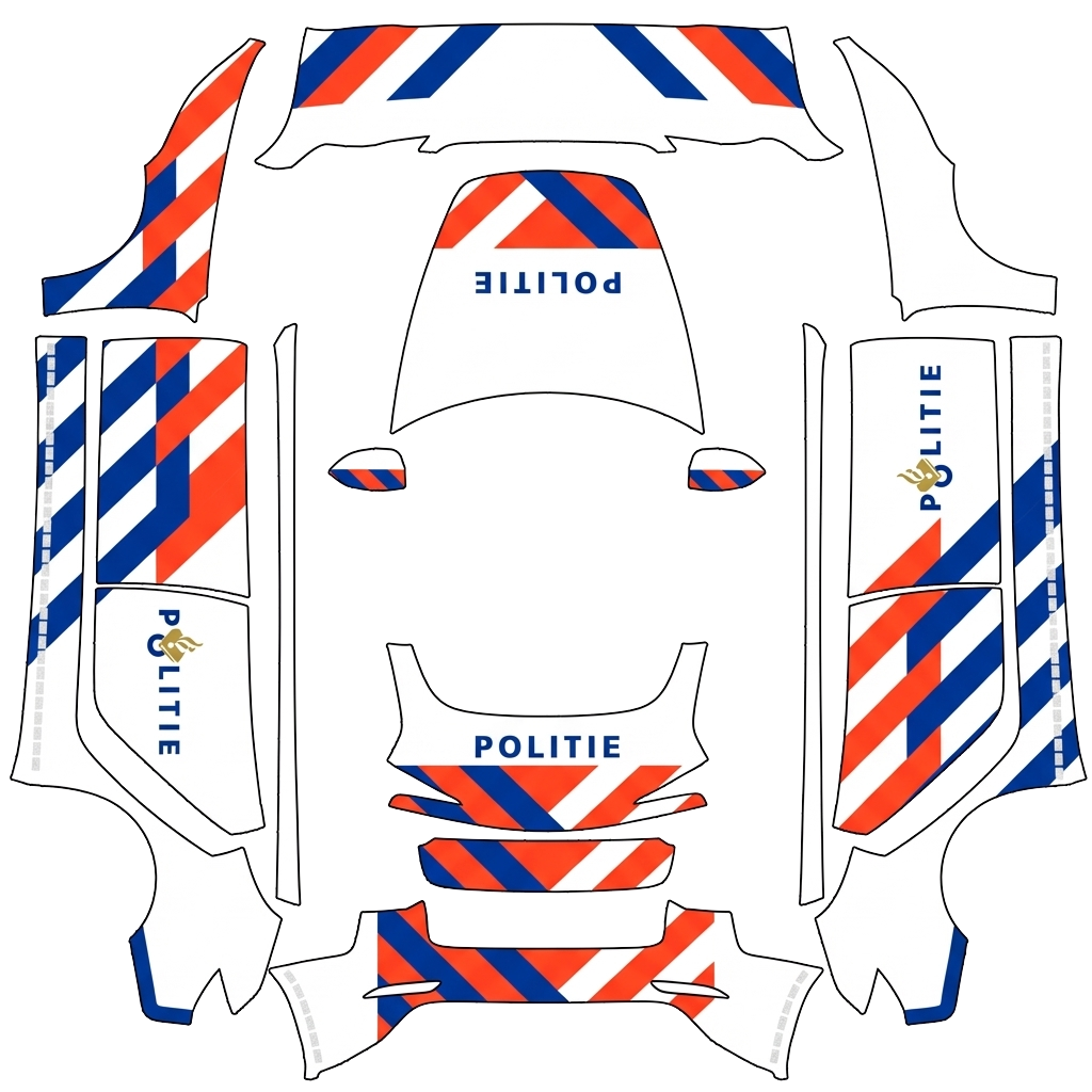 Model 3 Wrap Design - flat wrap PNG for Model 3 (2024+ Standard/Premium) Paint Shop