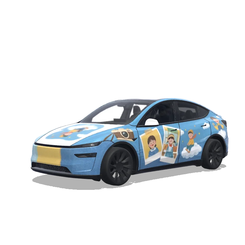 Tesla Model Y (2025+ Premium) custom wrap design