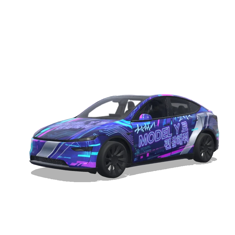 Tesla Model Y (2025+ Premium) custom wrap design